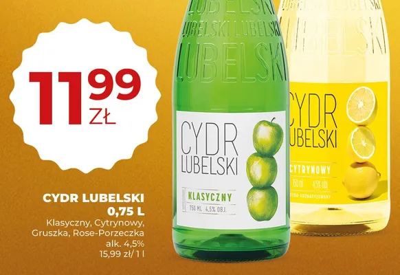 Cydr Lubelski Klasyczny promocja w Duży Ben
