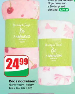 Koc z nadrukiem promocja w Dino