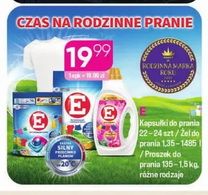 Żel do prania E promocja w Drogerie Koliber