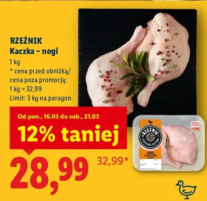 Kaczka - nogi promocja w Lidl