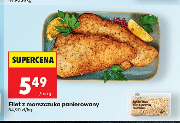 Filet z morszczuka panierowany 7 Mórz promocja w Biedronka