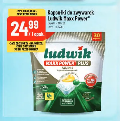Kapsułki do zmywarek Ludwik Maxx Power promocja w POLOmarket