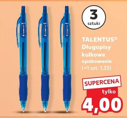Długopisy kulkowe 3 szt. promocja w Kaufland