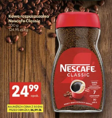 Kawa rozpuszczalna Nescafe Classic promocja w Delikatesy Centrum