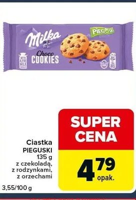 Ciastka z czekoladą, z rodzynkami, z orzechami promocja w Globi