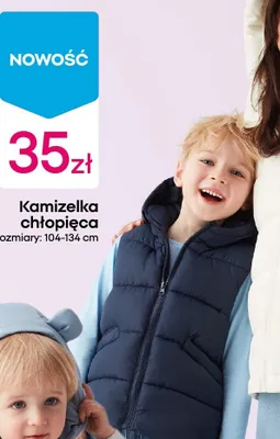 Kamizelka chłopięca promocja w Pepco