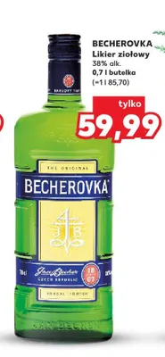 Likier ziołowy Becherovka promocja w Kaufland
