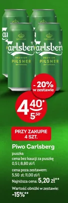 Piwo Carlsberg puszka promocja w Żabka