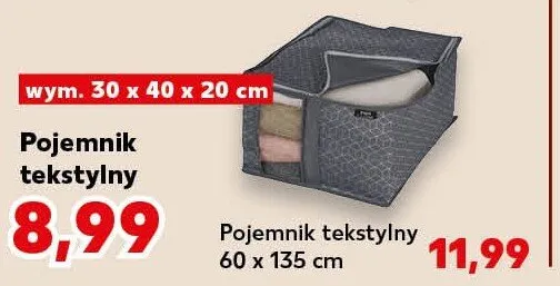 Pojemnik tekstylny 60x135cm Kaufland promocja w Kaufland