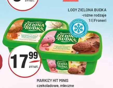 Lody Zielona Budka Karmel z solą promocja w Sedal