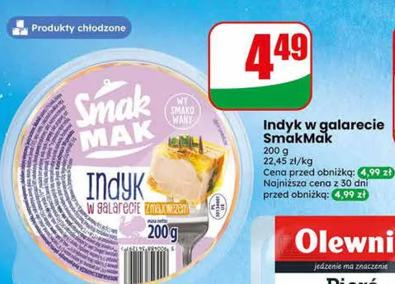 Indyk w galarecie SmakMak promocja w Dino