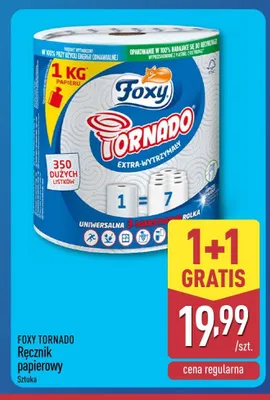 Ręcznik papierowy Foxy Tornado promocja w Aldi