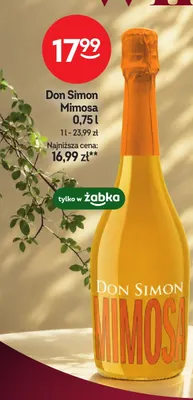 Wino musujące Don Simon Mimosa promocja w Żabka