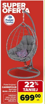 Fotel bujany promocja w Carrefour