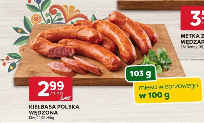 Kiełbasa polska wędzona promocja w Stokrotka