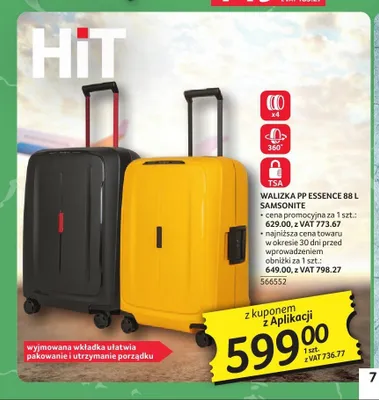 Walizka PP Samsonite Essence 88 l promocja w Selgros