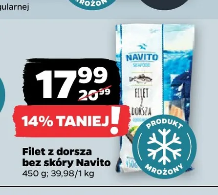 Filet z dorsza bez skóry Navito promocja w Netto