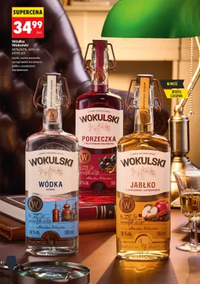 Wódka Wokulski jabłko z cynamonem i kardamonem promocja w Biedronka
