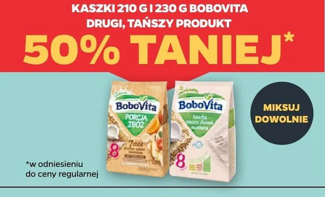 Kaszki 210 g i 230 g Bobovita promocja w Netto