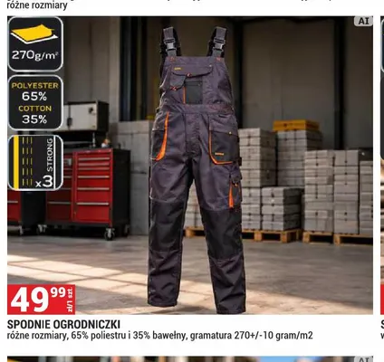 Spodnie ogrodniczki promocja w Merkury Market