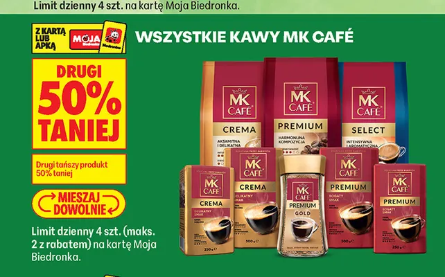 Kawy MK Café promocja w Biedronka