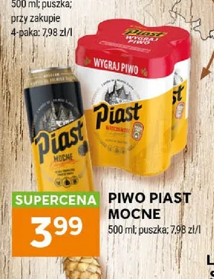 Piwo Piast Mocne promocja w Stokrotka