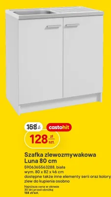 Szafka zlewozmywakowa Luna 80cm promocja w Castorama
