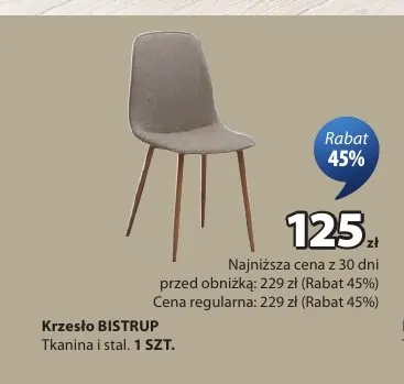 Krzesło Bistrup promocja w Jysk