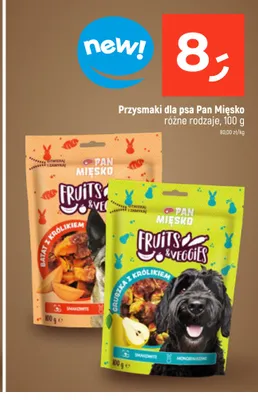Przysmaki dla psa Pan Mięsko Fruits & Veggies batat z królikiem promocja w Dealz