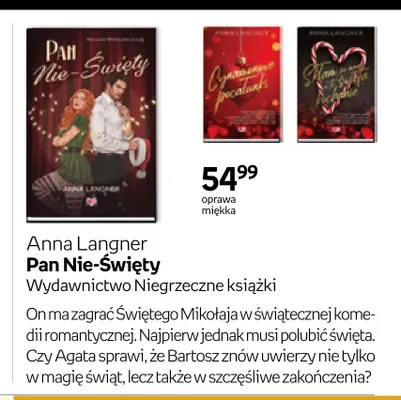 Książka Pan Nie-Święty Anna Langner promocja w Empik