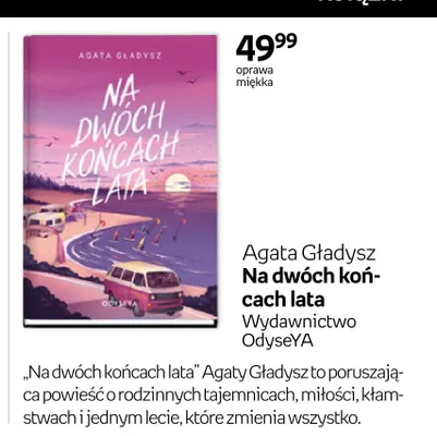 Książka Na dwóch końcach lata Agata Gładysz promocja w Empik