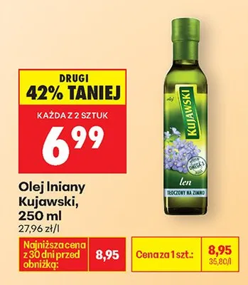 Olej lniany promocja w Biedronka