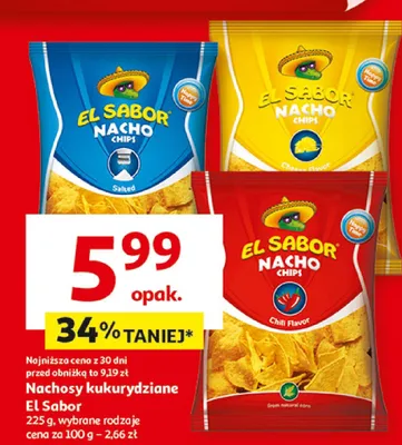 Nachosy kukurydziane El Sabor promocja w Auchan