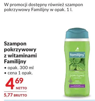 Szampon pokrzywowy z witaminami Familijny promocja w Makro
