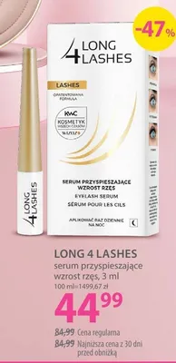 Serum przyspieszające wzrost rzęs Long 4 Lashes promocja w Hebe