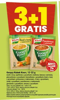 Gorący Kubek Knorr krem z kury z grzankami promocja w Twój Market
