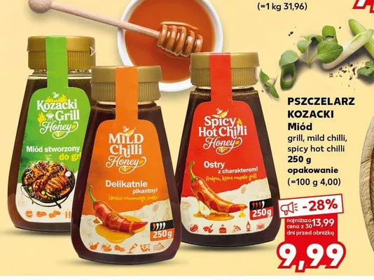 Miód mild chilli Pszczelarz Kozacki promocja w Kaufland