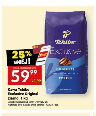 Kawa ziarnista Tchibo Exclusive Original ziarno promocja w Twój Market