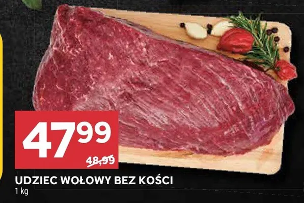 Udziec wołowy bez kości promocja w Stokrotka