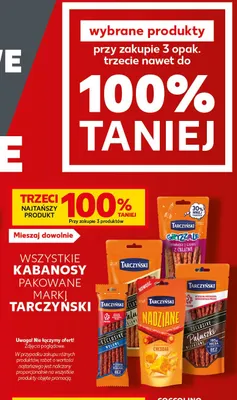 Kabanosy Gryzzale z szynki z cielęciną Tarczyński promocja w Kaufland