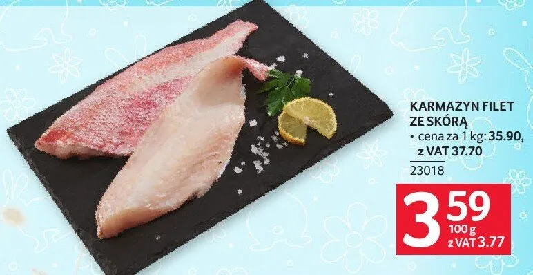 Karmazyn filet ze skórą promocja w Selgros