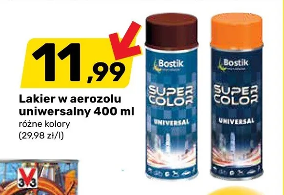 Lakier w aerozolu uniwersalny Bostik 400ml promocja w Bricomarche