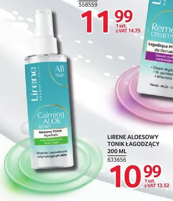 Aloesowy tonik łagodzący Lirene promocja w Selgros