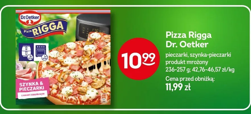Pizza Rigga szynka-pieczarki promocja w Żabka
