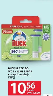 Krążki do WC Duck 2 x 36 ml zapas promocja w Selgros