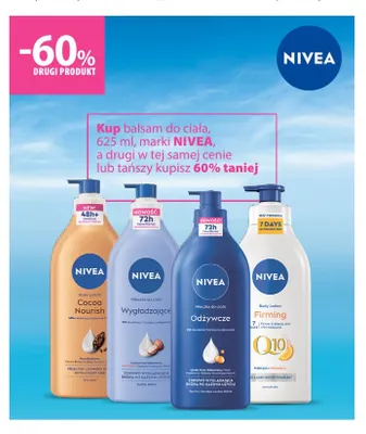Mleczko do ciała Odżywcze Nivea promocja w Hebe