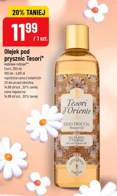 Olejek pod prysznic wybrane rodzaje Tesori D'Oriente promocja w POLOmarket