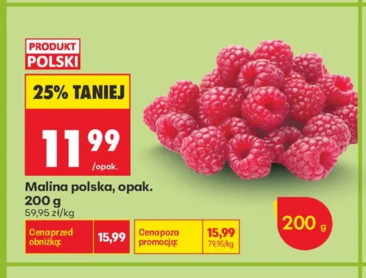 Malina polska promocja w Biedronka