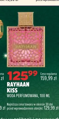 Woda perfumowana Rayhaan Kiss promocja w Drogerie Natura
