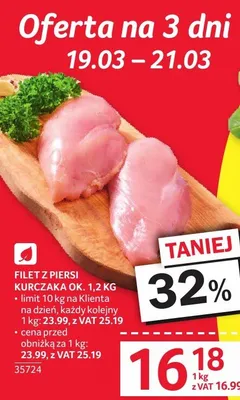 Filet z piersi kurczaka promocja w Selgros